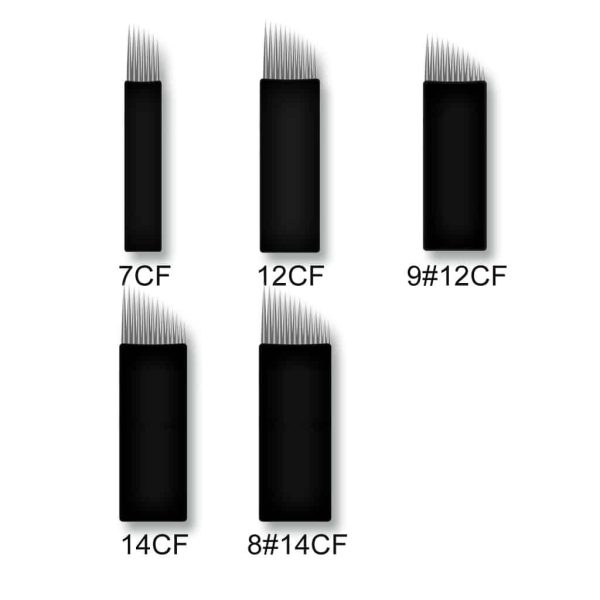 Microblading Super Black Curved Flex 0.18mm Blades